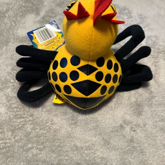 Cheerful Yellow and Black Plush Toy for Small Pets - Picture 2 of 2